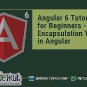 Angular 6 Tutorial For Beginners Encapsulation View In Angular