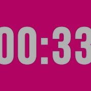 33 Second Countdown Timer No Music With Alarm Clock At The End