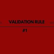 Validation Rule 1 Based On Checkbox