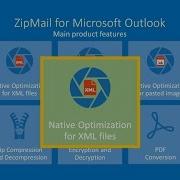 ZipMail For Microsoft Outlook Native XML Optimization For MS Office Attached Files