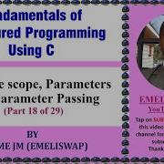 Variable Scope Parameters And Parameter Passing In C Computer Structured Programming Language