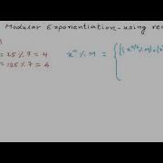 Modular Exponentiation Using Recursion