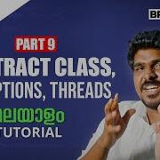 Part 9 Abstract Class Exceptions Threads Java Programming Malayalam Tutorial