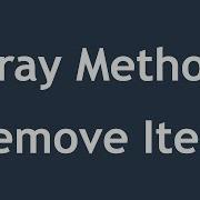 Learn PHP 5 In Arabic 38 Array Methods Remove Items