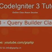 23 QueryBuilder Class CodeIgniter 3 Tutorial