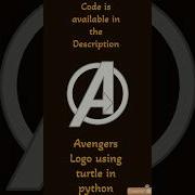 Avengers Logo In Python Using Turtle Python Turtle Avengers Avengerslogo Shorts