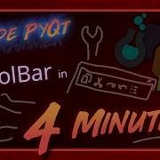 PySide PyQt QToolBar In 4 Minutes