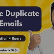 Delete Duplicate Emails Leetcode 196 Crack SQL Interviews In 50 Qs Mysql Leetcode