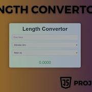 Length Converter Convert Any Unit HTML CSS JS Magic Unleash The Power Of JavaScript