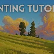 Simple Environment Painting In Procreate Tree Sunset Clouds FULL TUTORIAL