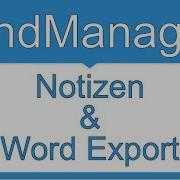 Der Knaller Notizen Und Word Export Im MindManager