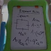 Exponent Rules With Geometric Shapes
