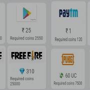 Redeem Gift Free Google Play GIFT CARD Free Paytm Cash Free Bgmi Uc Free Fire Max Diamonds