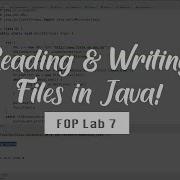 Read And Write Files In Java WatchMeSolve Fundamentals Of Programming FOP Lab 7