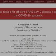 Group Testing For SARS CoV 2 Detection During The COVID 19 Pandemic Seminar Given For Stanford U