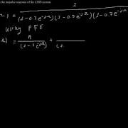 Impulse Response And Difference Equation Rep Of LTID System
