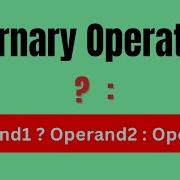 Ternary Operator In C Conditional Operator In C Programming