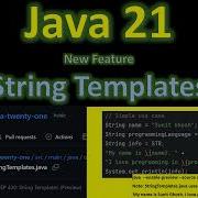 Java 21 JEP 430 String Templates