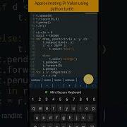 PI Approximation Using Python Turtle Python Coding Status Shorts Programming Turtle Python