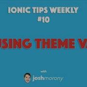 REUSING THEME VARIABLES Ionic Tips Weekly Ep 10