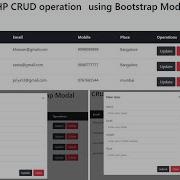 PHP CRUD Using Bootstrap Modal Complete Project AJAX JQUERY