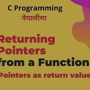 Returning Pointers From A Function C Programming Tutorial In Nepali 49