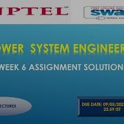 100 WEEK 6 POWER SYSTEM ENGINEERING ASSIGNMENT SOLUTION