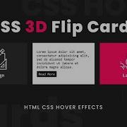 CSS Card Hover Effects 3D Flip