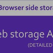 Web Storage APIs Detailed Demo
