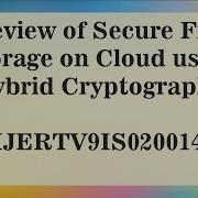 Review Of Secure File Storage On Cloud Using Hybrid Cryptography