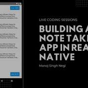 Building A Note Taking App In React Native Manoj Singh Negi Recraft Relic