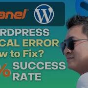 Fix Critical WordPress Error In 1 Minute 90 Success Rate