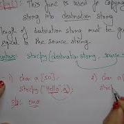Strcpy In C Programming String Library Function Simple Program C Programming Lec 51