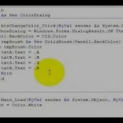 How To Obtain ARGB Alpha Red Green Blue From A Specified Color Vb 2008 NET