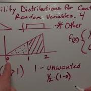 Probability Distributions For Continuous Random Variables Part 4