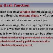 One Way Hash Function