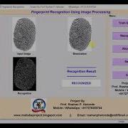 Fingerprint Recognition Using Image Processing Matlab Source Code