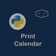 Print Calendar In Python