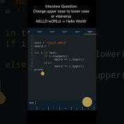 Interview Question Convert Upper Case To Lower Case In Python Shorts Coding Python Programming