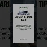 Belajar JavaScript Pengenalan Variabel Dan Tipe Data Tutorial Pemula JavaScript