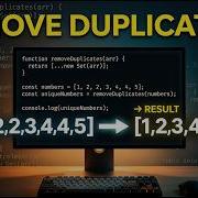 Remove Duplicates From Array In JavaScript Coding Interview Question