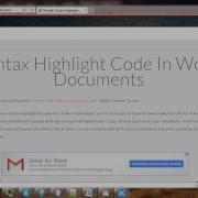 Insert Code Snippet In Microsoft Word In Less Than A Minute