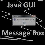 Java GUI Tutorial Of Message Box