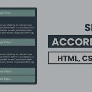 Responsive Accordion Using HTML CSS And Vanilla JavaScript