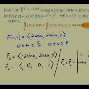 Surface Integrals With Parameterized Surface Part 1