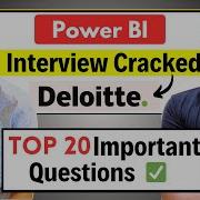 TOP 20 Power BI SQL Interview Questions He Cracked Deloitte Big 4