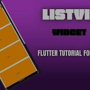 Flutter Tutorial For Beginners 4 ListView Widget