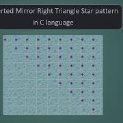 Star Pattern For Inverted Mirror Right Triangle Using C Program SkillUpwithGenie Clanguage