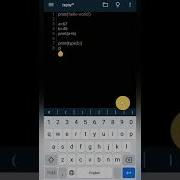 Writing Python Programme In Android Codding Programminglanguage Shorts