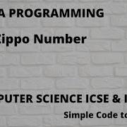 Zippo Number Program In Java Hindi